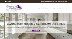 Desktop Screenshot of kitchenandbathwizards.com